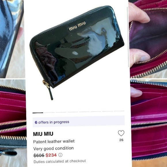MIU MIU Patent Leather Wallet - Picture 15 of 15